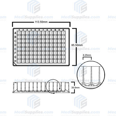 1.1 ml Deep Well Plate, 96 PCR Plate