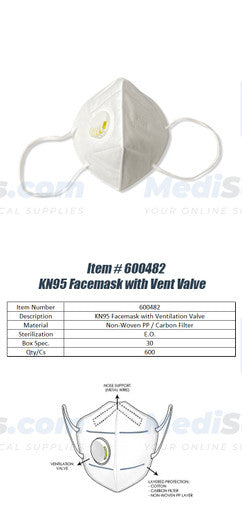 KN95 Protective Face Mask with Filter
