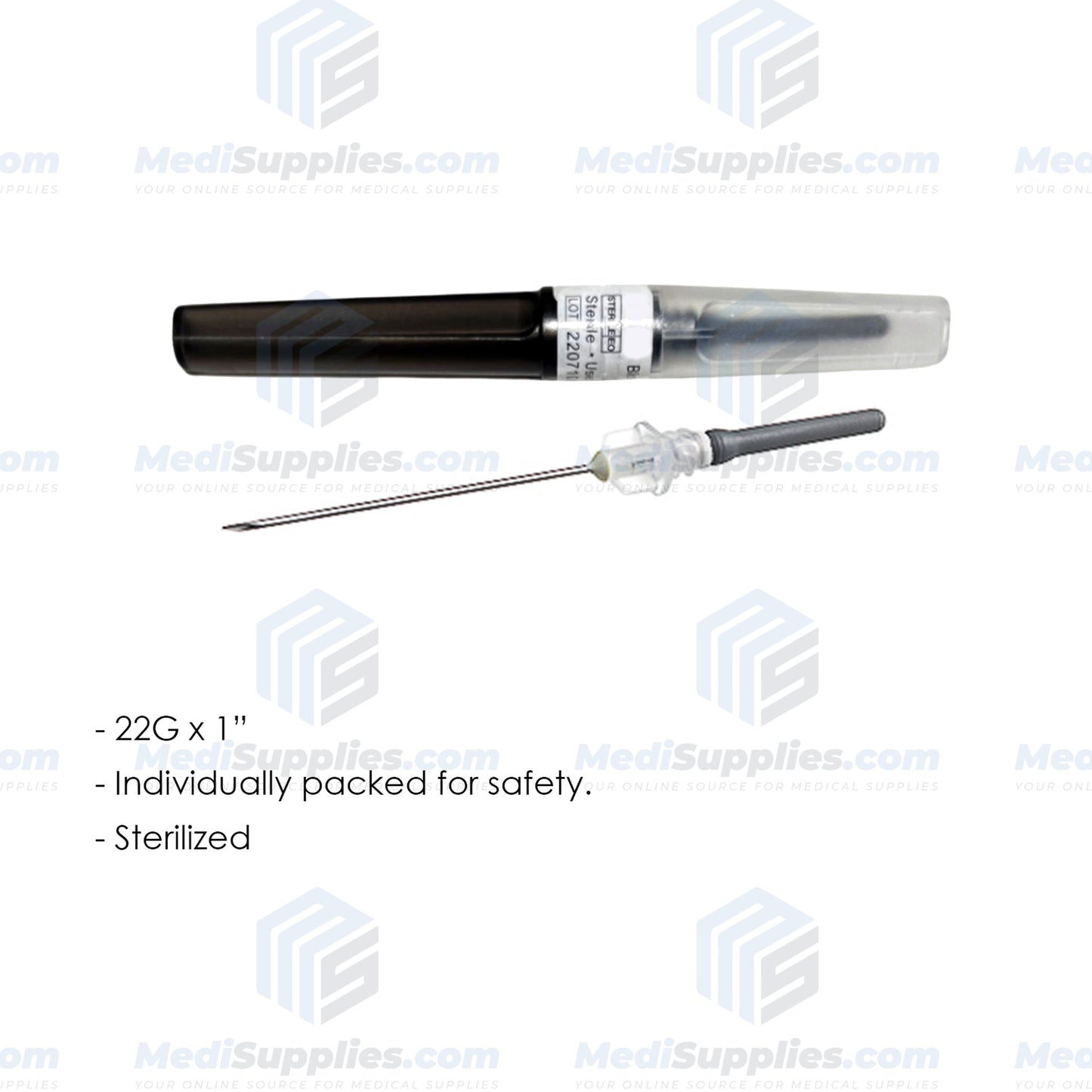 Blood Collection Needle, Pen Type, 1" - 21g, 22g