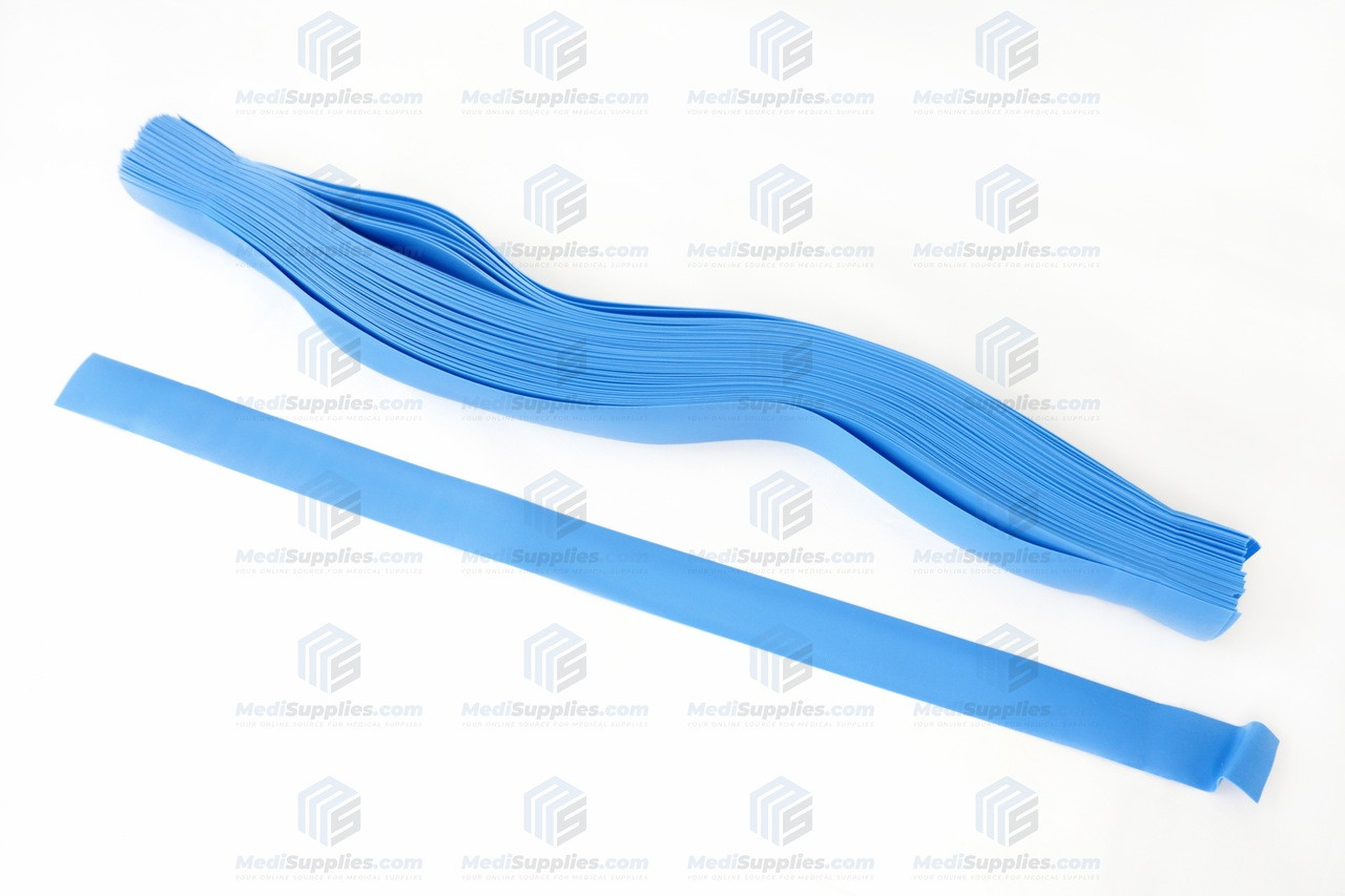 Tourniquet, 1'' x 18'', Blue, Latex-Free - Smooth or Textured