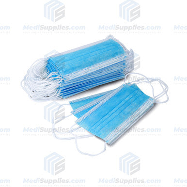 Disposable Blue Face Masks, 3-ply, Disposable