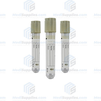 Vacuum Blood Collection Tube (Glucose Tube), 13 x 75mm, 4ml, Gray Top