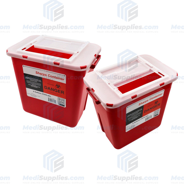 2-Gallon Biohazard Containers - Safe Disposal | MediSupplies ...