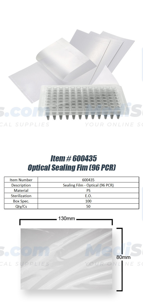 Optical Adhesive Film for qPCR 96 Well Plate