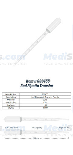 Pipette Transfer, 3-7 ml