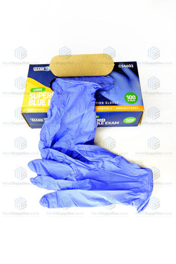 Disposable Pure Nitrile Gloves, S-M-L-XL, FDA, Blue Color