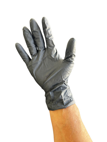 8 Mil BLACK Nitrile Gloves