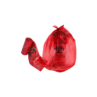 Biohazard Bags (2-45 Gallon), Red